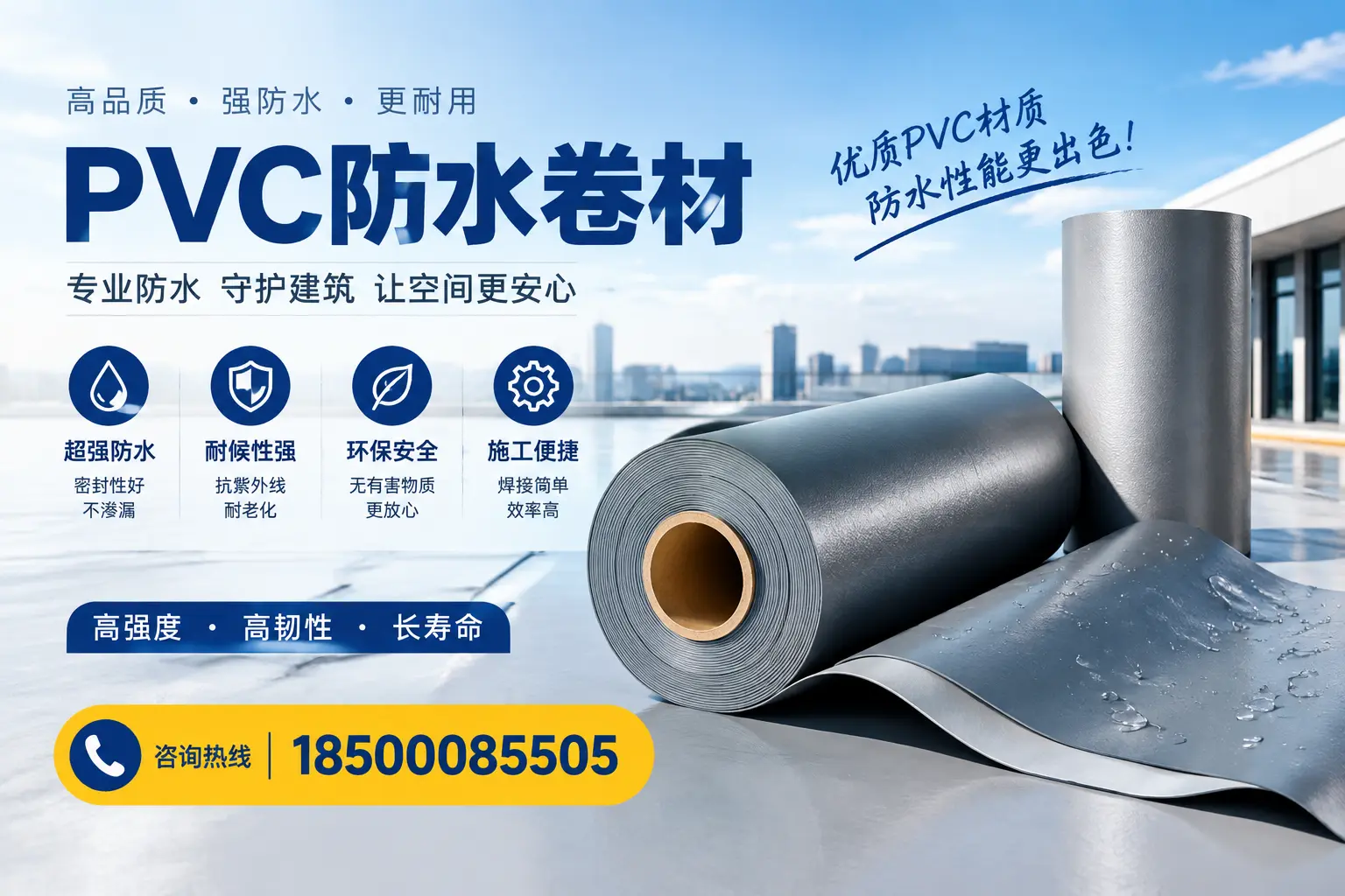 如何判断PVC防水卷材的质量优劣？承德选购技巧