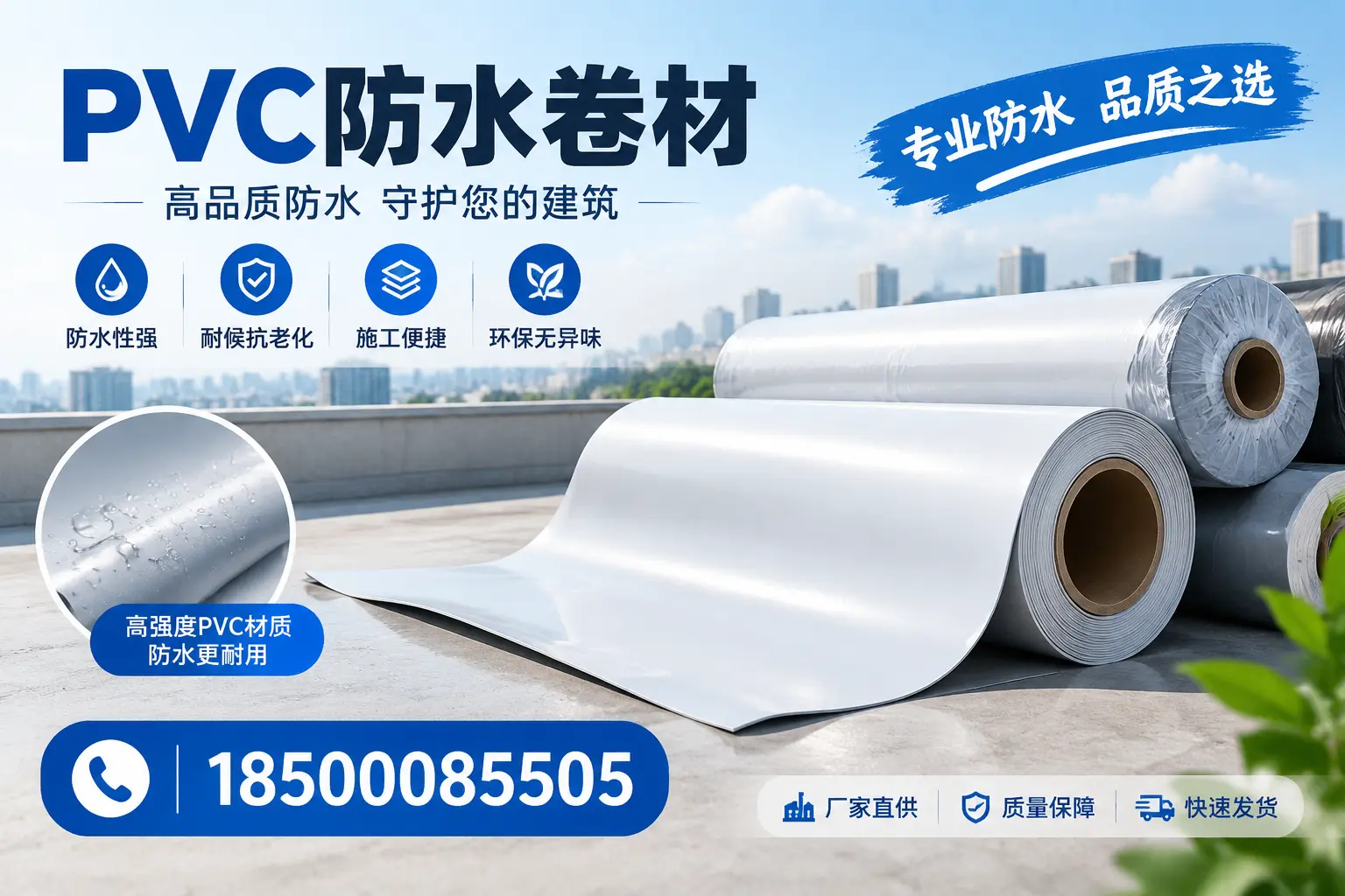 常见pvc防水卷材选型误区，承德用户必看